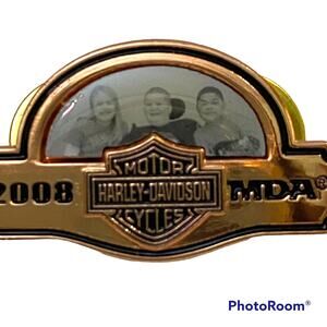 MDA Ride Harley Davidson 2008 Shirt Hat Jacket Fundraiser Pin Lapel Jacket Vest
